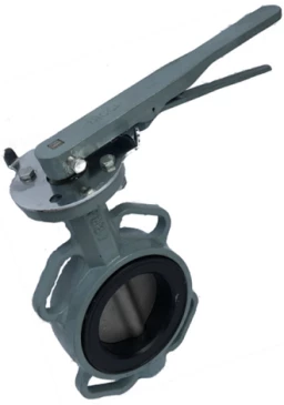 Затвор дисковый поворотный ABRA Ду250 Ру16 BUV-VF863D, межфланцевый, корпус - чугун, диск - нержавеющая сталь, рукоятка, NBR в Чебексарах