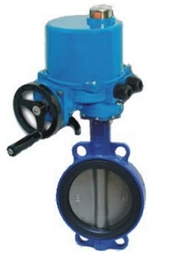 Затвор дисковый поворотный ABRA Ду80 Ру16 BUV-VF863D, межфланцевый, корпус - чугун, диск - нержавеющая сталь, с электроприводом, NBR в Чебексарах