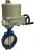 Затвор дисковый поворотный ABRA Ду150 Ру16 BUV-VF826D, межфланцевый, корпус - чугун, диск - чугун, с электроприводом, EPDM в Чебексарах